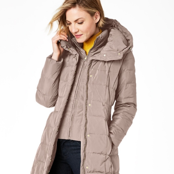 Cole haan's chic knee length puffer coat.NWOT. - Picture 6 of 8